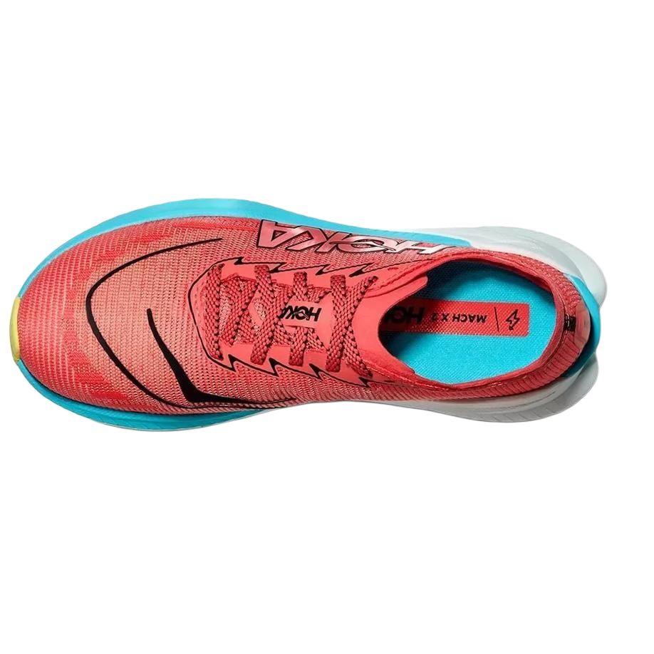 HOKA Mach X 2 Grapefruit Electric Coral Men Sneakers Pink 1155119-GFRT