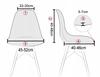 Cover Scandinavian Chair Light Grey Jacquard