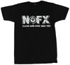 Футболка Nofx NOFX с белым логотипом «Воспроизведение хорошей музыки с 1992 года»