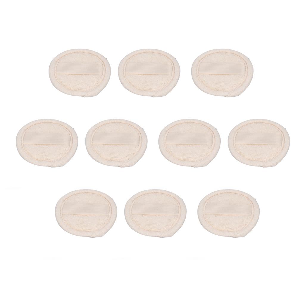10 шт. отшелушивающих дисков для лица из люфы круглой формы, многоразовые, мягко очищающие, для снятия макияжа, умывания лица