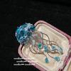 Брошь Mojito Frost Butterfly Sotheby's Ручной набор с позолотой 18 карат Циркон Брошь с увядшим листом