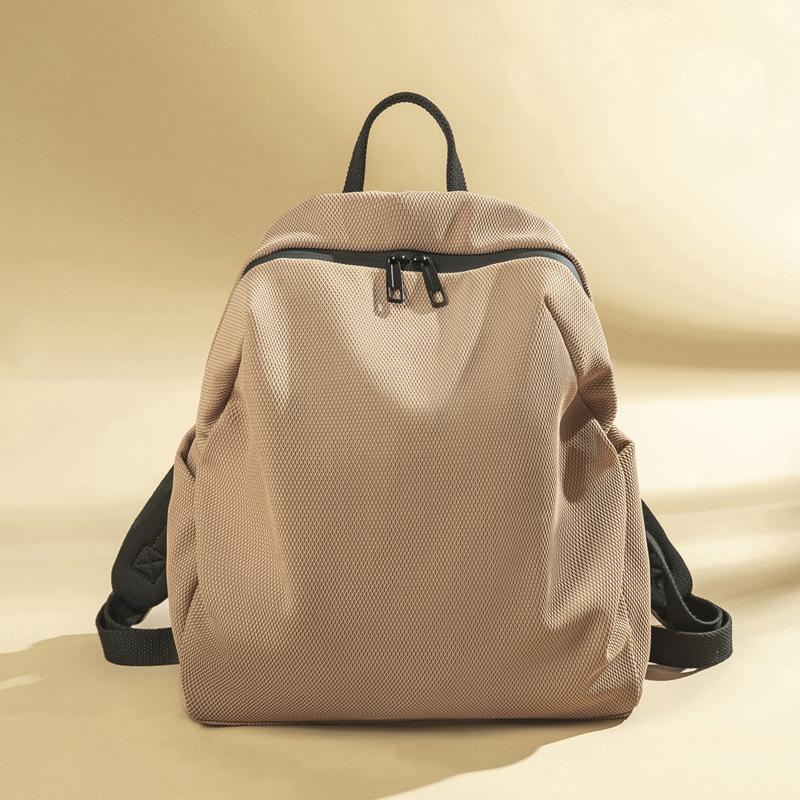 Korean Style College Canvas Casual Burden Reduction Backpack for Women Travel Light New Work Commuting Schoolbag Simple Backpack