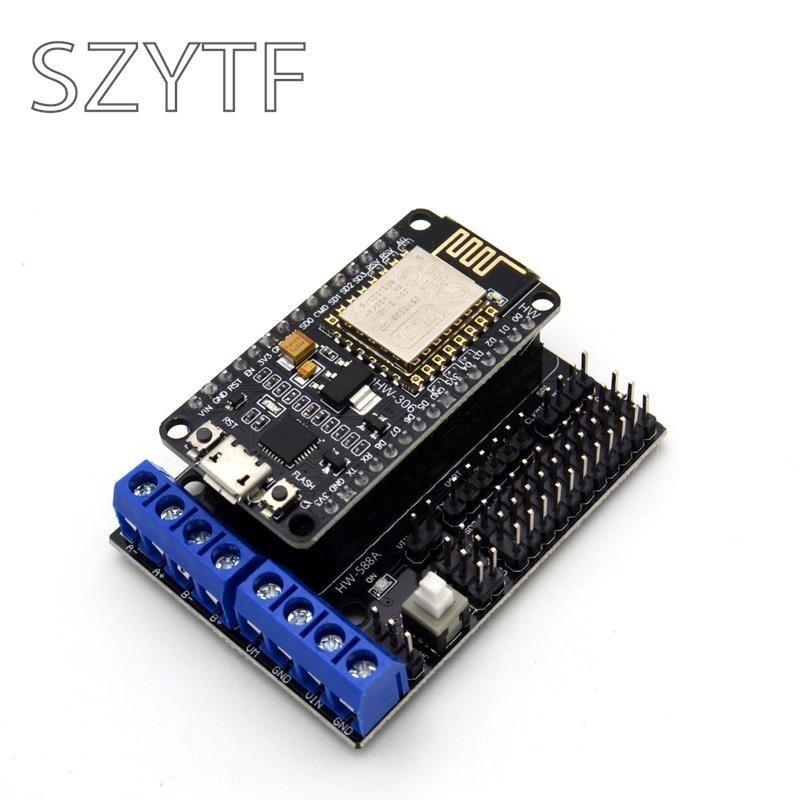 Плата драйвера двигателя L293D Беспроводной Wifi Esp8266 Esp-12E Node MCU Набор для разработки NodeMCU RC Игрушка Дистанционное управление IoT Умный автомобиль