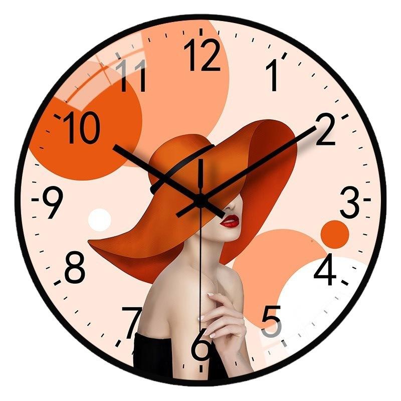 14-дюймовые 35 см настенные часы для гостиной, простые, в скандинавском стиле, модные, домашние часы, современные, креативные, кварцевые часы с индивидуальностью