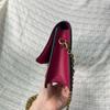 [Pre-Owned] Flore Flower Buckle Classic Monogram Coated Canvas With Calfskin Flower Chain Clutch Shoulder Crossbody Bag - Fair #OFD3QL