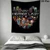 Freddy Vs Jason Horror Icons Tapestry Tapestry Wallmounted Fashion Print Background Wall Hanging Cloth Home Decor Homestay Soft Decoration Tapestry