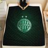 1PC FTC Logo Patterned Flannel Blanket Suitable For All Seasons for Home Decor Warmth and Comfort Gifts Holiday Present