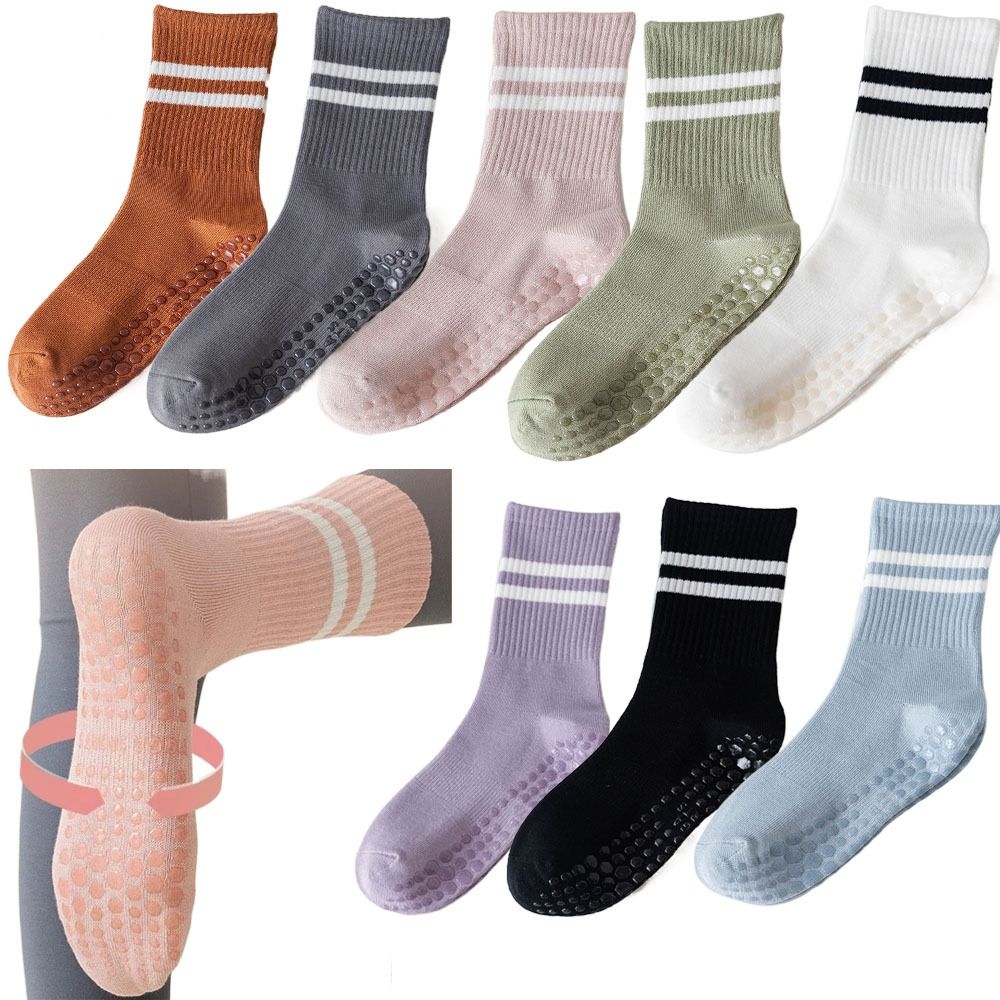 Mid-tube Bottom Fitness Socks Professional Gym Floor Socks Dance Pilates Socks  Indoor