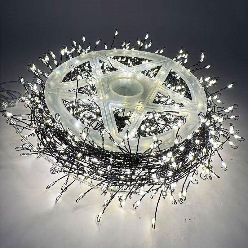 Солнечные медные светодиодные гирлянды-петарды – Многофункциональные украшения для рождественской елки