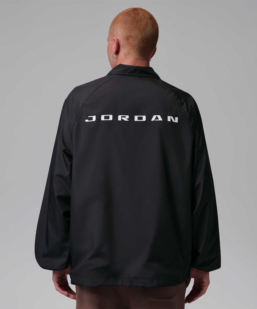 Nike Куртка-бомбер Jordan Brooklyn Coach Jacket M - Черная:Белый / Io2341-010