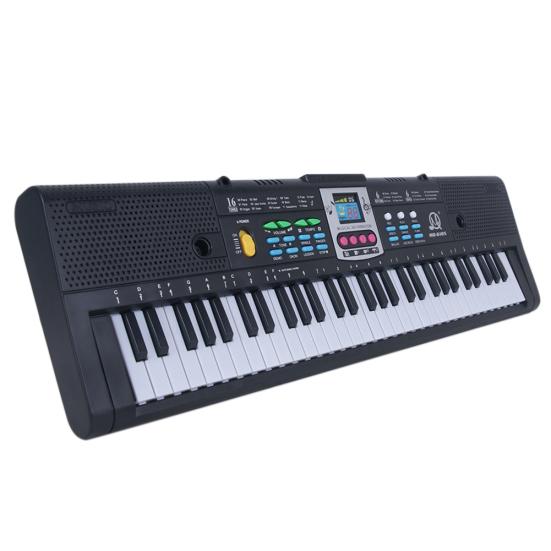 Многофункциональная цифровая электронная музыкальная клавиатура с 61 клавишей и микрофоном