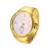 Ring Ring Watch Stylish One Size Fits Stainless Steel Ring Watch Analog Simple Quartz Watch Gold Silver Fashion Accessory Birthday Christmas Day