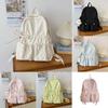 Cute Butterfly Knot School Backpack For Girls With Lightweight Waterproof Nylon For Middle School