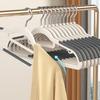 10 шт. вешалка для одежды противоскользящая утолщенная вращающаяся гладкая защита от царапин бесшовная выдерживает большую нагрузку из нержавеющей стали без деформации влажная сухая вешалки двойного назначения