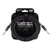 Genuine Ernie Ball 6435 20ft Flex Instrument Cable, 6.09m, SS Type, Black
