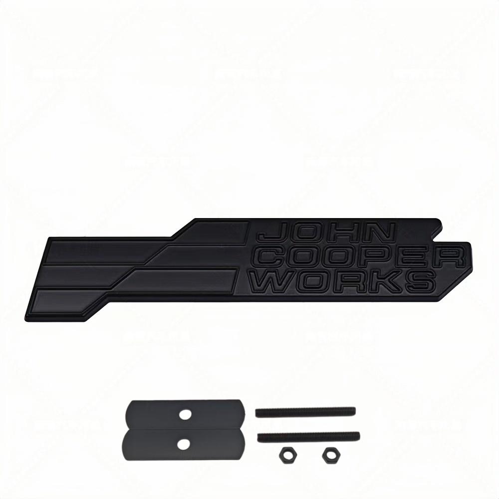 3D JCW John Cooper Works Metal Badge Sticker Front Grill Rear Trunk Emblem Decal