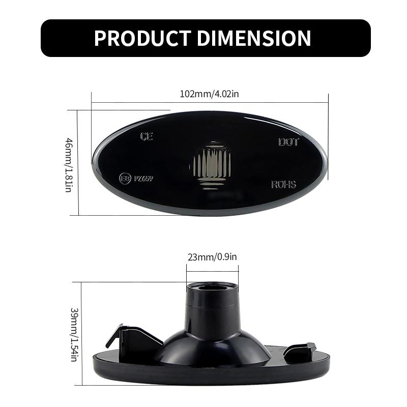 2PCS For Renault Master MK3 Van 2011-2021 Car Turn Signal Side Fender Marker Light Lamp Cover Shell Housing Left&Right For Opel
