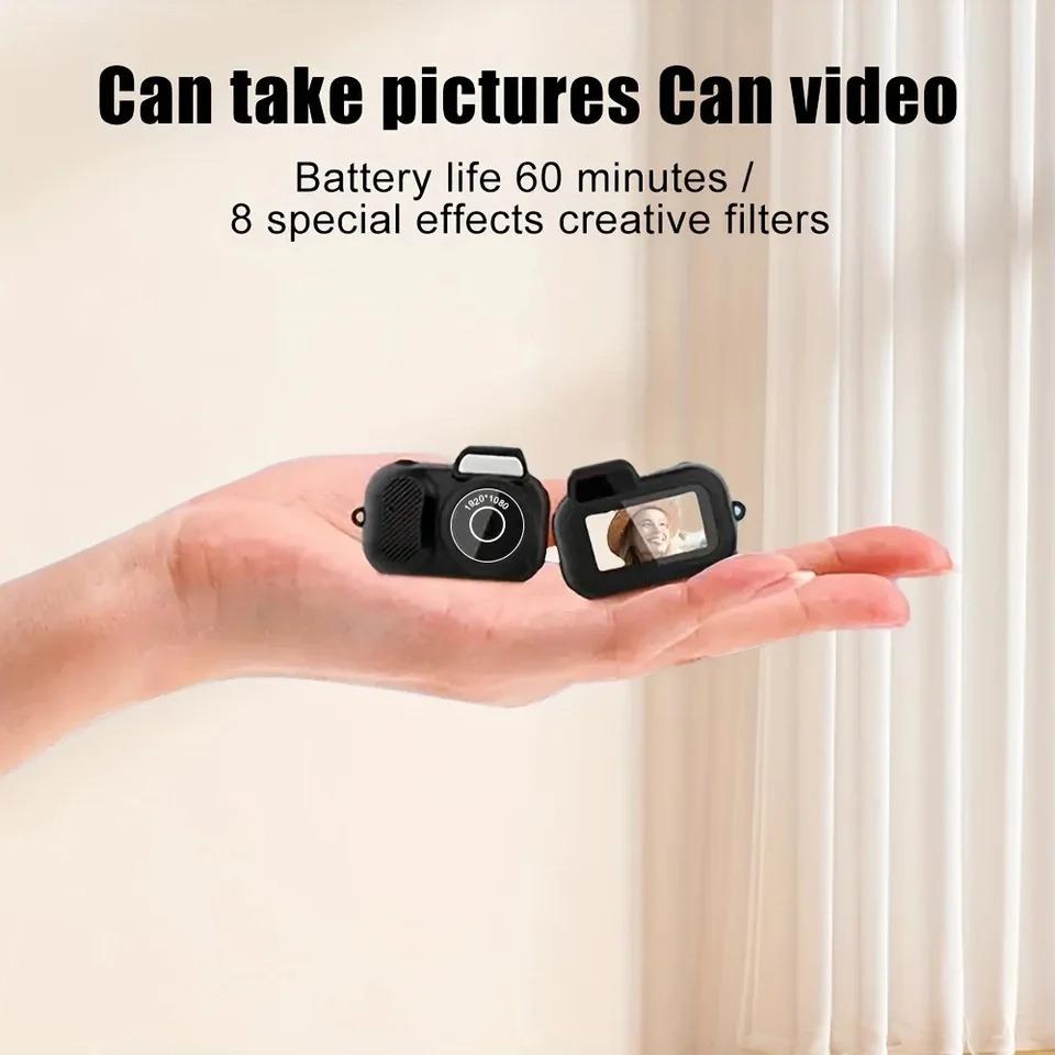 Мини Экшн-камера Y3000 Камера-брелок 1080P Спортивная камера Ультракомпактная Портативная камера Карманный видеорегистратор Поддержка TF-карты