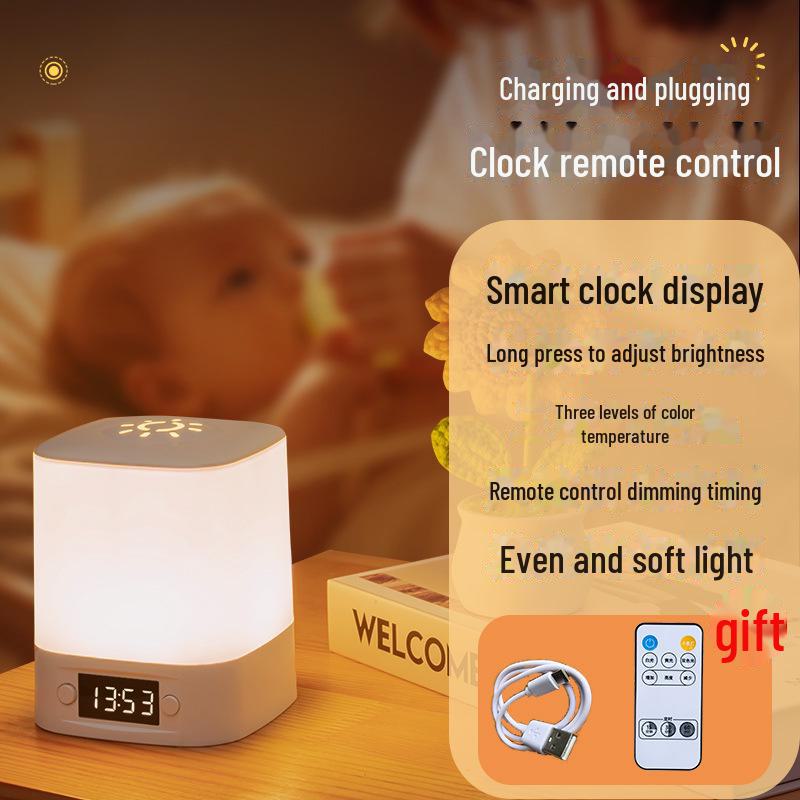 Перезаряжаемый пульт дистанционного управления ночник: Лампа на прикроватной тумбочке для кормления ребенка и защиты глаз