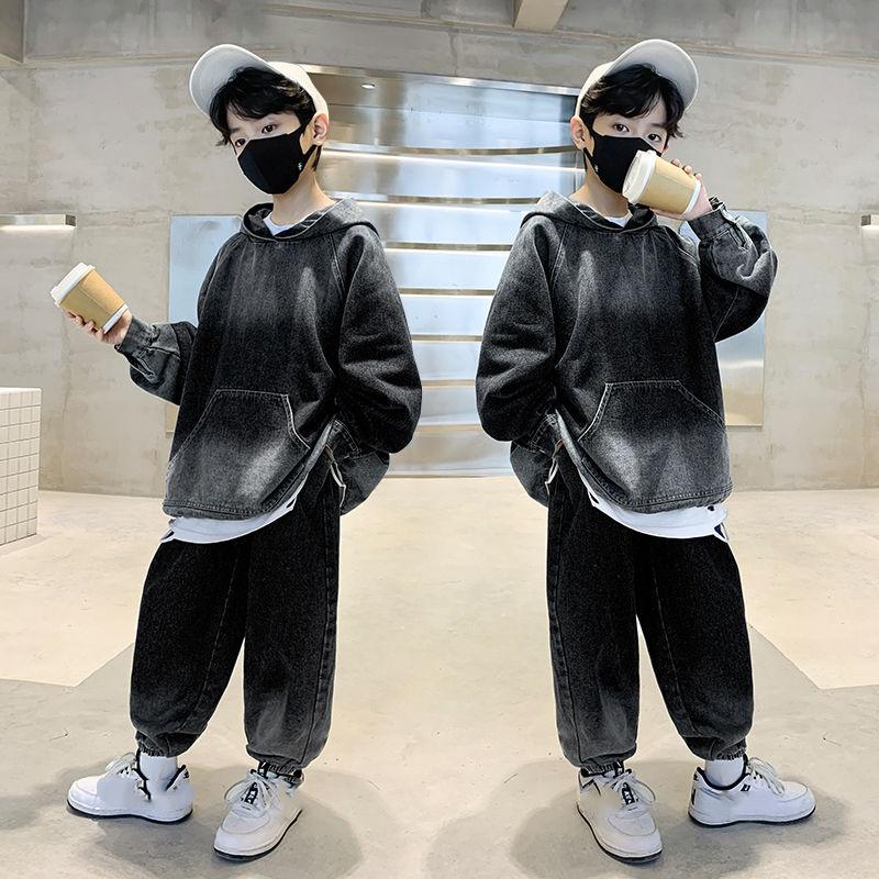 Детская одежда, Джинсовые костюмы для мальчиков, Осенняя одежда, Красивые детские весенне-осенние костюмы-двойки, Осенние мальчики
