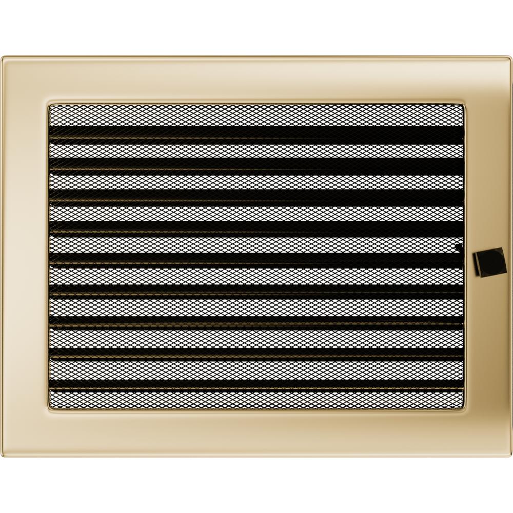 Вентиляционная крышка 22х30 позолоченная с жалюзи