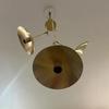 Mid Century Brass Sputnik Chandelier 3 Light Adjustable Arm Accent Lighting For Home