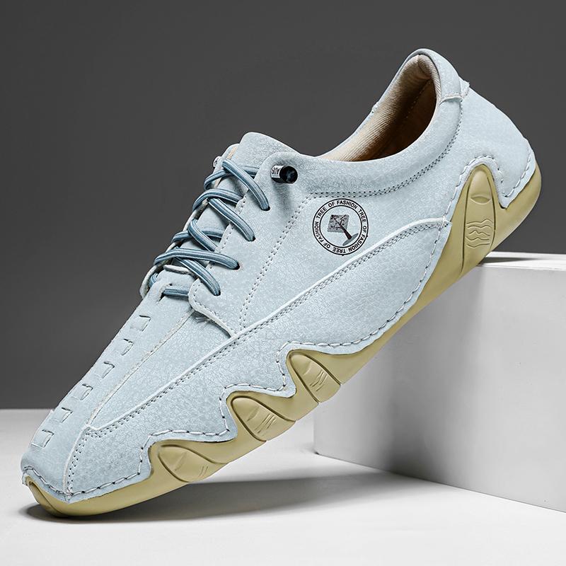 Leather Shoes for Men Casual Sneakers 2025 Waterproof Motorcycle Ankle Boots Italian Brand Men Shoes Luxury High Quality Loafers