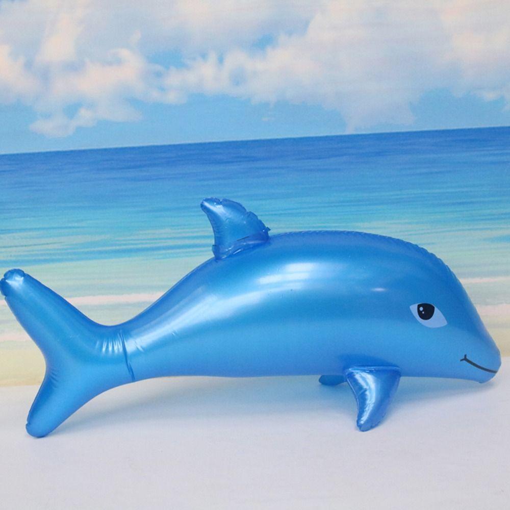 Float Air Mattresse PVC Dolphin Beach Swimming Rings Inflatable Dolphin Inflatable Toys Water Toys