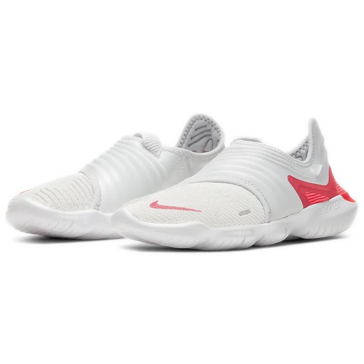 Nike Free RN 3.0 Barefoot Feel Cushioning Non-Slip Low-Top Casual Running Shoes Women Sneaker White Red AQ5708-009