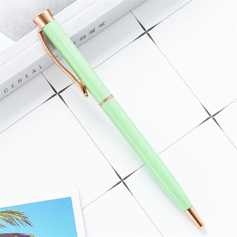 Металлическая шариковая ручка, многоцветная вращающаяся шариковая ручка, пишущий инструмент для школьных канцелярских принадлежностей, офиса