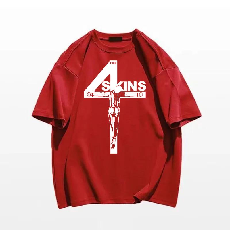Футболка 4 Skins Oi Uk Punk Streetpunk 4Skins Мужская футболка Летняя футболка Top Man Brand Модная уличная одежда Повседневная одежда