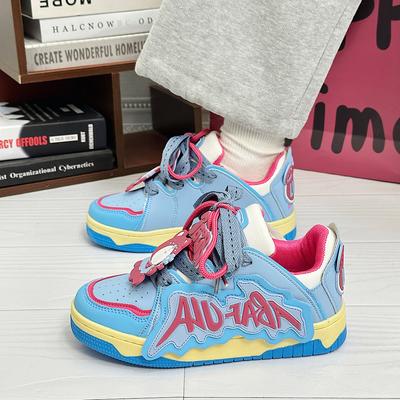 Женские кеды для скейтборда, весенние новинки, универсальные, ins супер огонь, серые кеды, парные, легкие, на платформе, хлеб, женская обувь