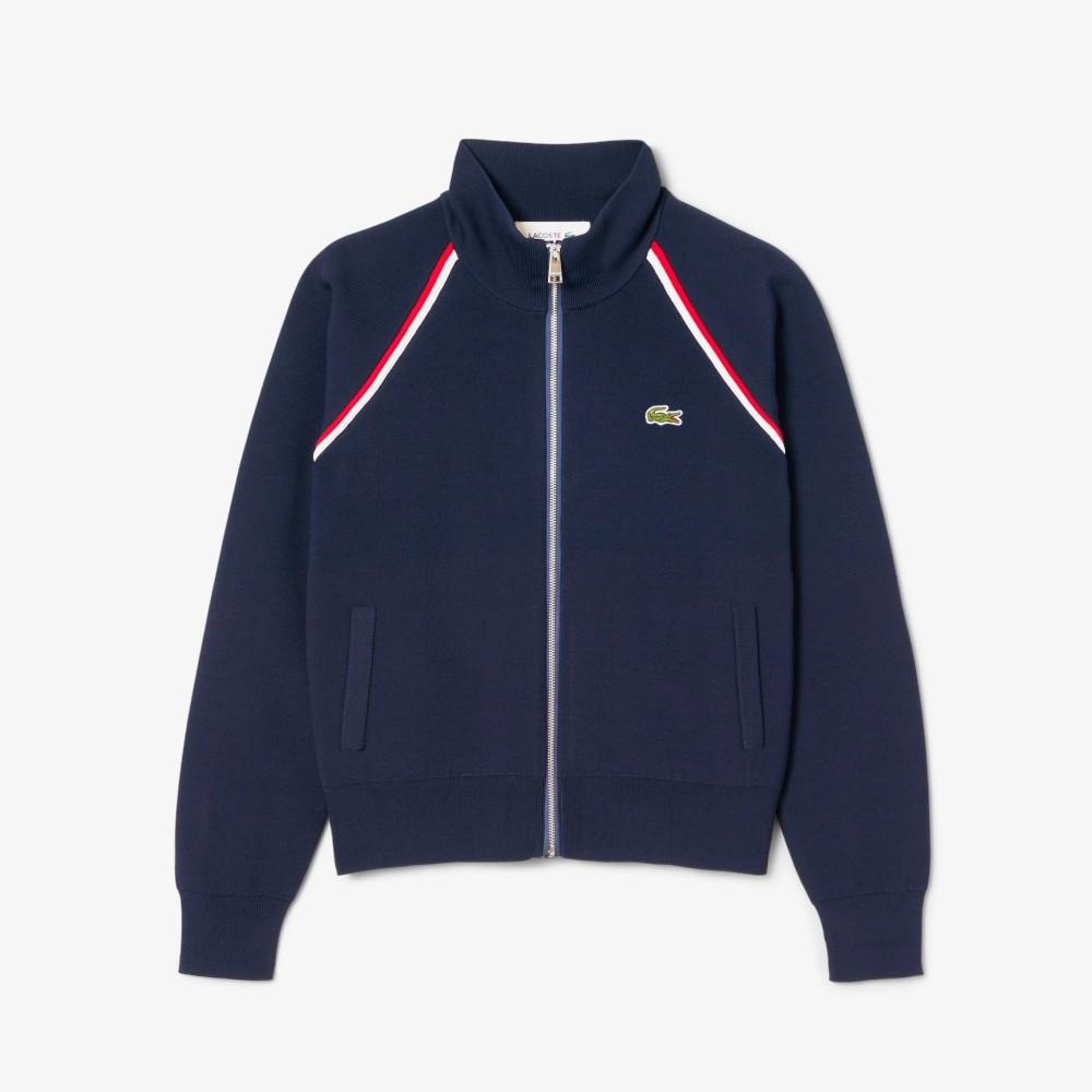 [Lacoste] Women's Double-Face Zip-Up Sweater AF0243-55NJ7E