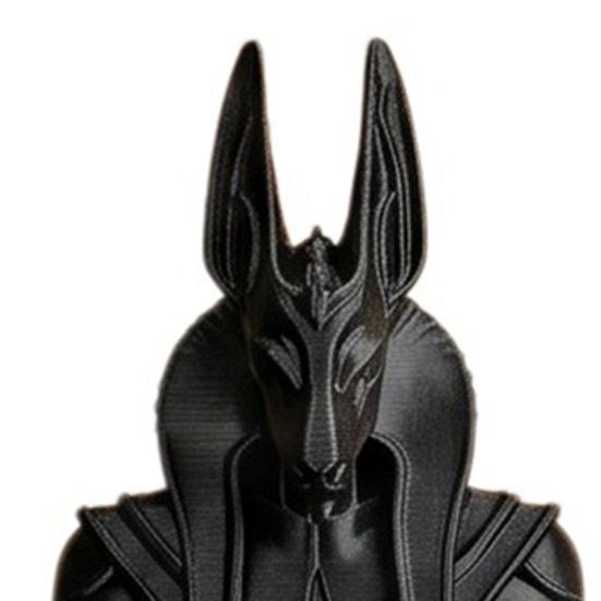 Статуэтка Анубиса 3D-печать Статуя египетского бога Медитирующий с руками-сердцами Мифический Настольный