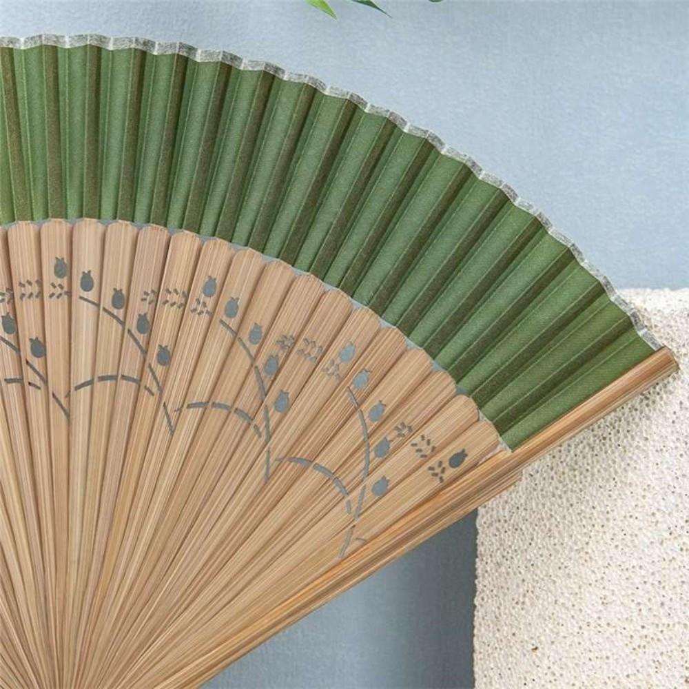 Retro Design Chinese Style Silk Fan Decoration Classical Fan Handheld Shell Fan Summer Season