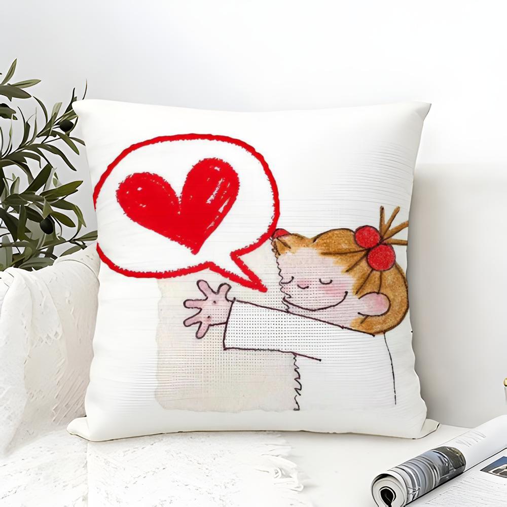 Beautiful Girl Cue CCoco Pillow Case linen pillow case sofa home decor cushion cover cushion cove