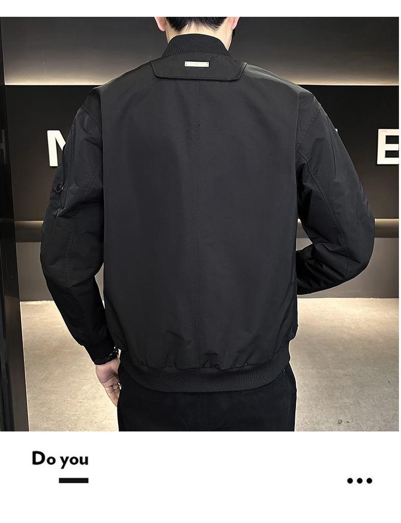 Стильная мужская куртка-бомбер: Весна/Осень 2025 - Модный, Высококачественный, Повседневный Бейсбольный Стиль