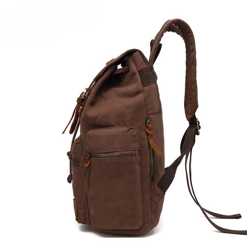 Мужской рюкзак в европейском и американском стиле в стиле ретро, ​​новая холщовая сумка на плечо, уличная дорожная сумка для компьютера, школьные ранцы для мальчиков, подарок на День отца