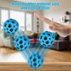 Useful Hole Ball Soft Bouncy Ball Anti-fall Moon Shape Porous Bouncy Ball Kids Indoor Toy Ergonomic Design ChildrenOutdoor Games