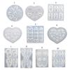 Sculpture Stamping Plate Nails Art Stencils Crystal Epoxy Resin Mold Silicone Nail Carving Mold 3D Mini Bowknot Mould