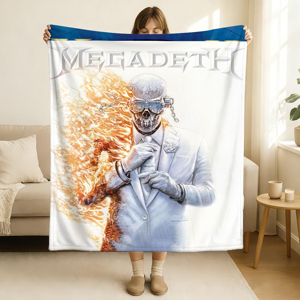 Плед M-Megadeth-S Мягкий и приятный для кожи Для дивана Кровати Дневного сна Покрывало Всесезонное Одеяло