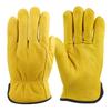 Wear-resistant Leather Mechanic Garden Plush Work Gloves Labor Gloves Driving Gloves Winter Warm