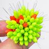 2Set Space BeansRubber Fishing Bobbers Stopper Oval Shape Float Stop Stoppers Space Bean Connectors Fishing Accessories
