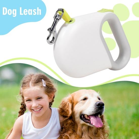 Поводок-рулетка для собак, прочный поводок для прогулок с ручкой, препятствующей скольжению, для собак средних и крупных пород весом до 330 фунтов