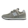 574 Hook and Loop Little Kid Core Pack - Grey White Kids Sneakers PV574EVG