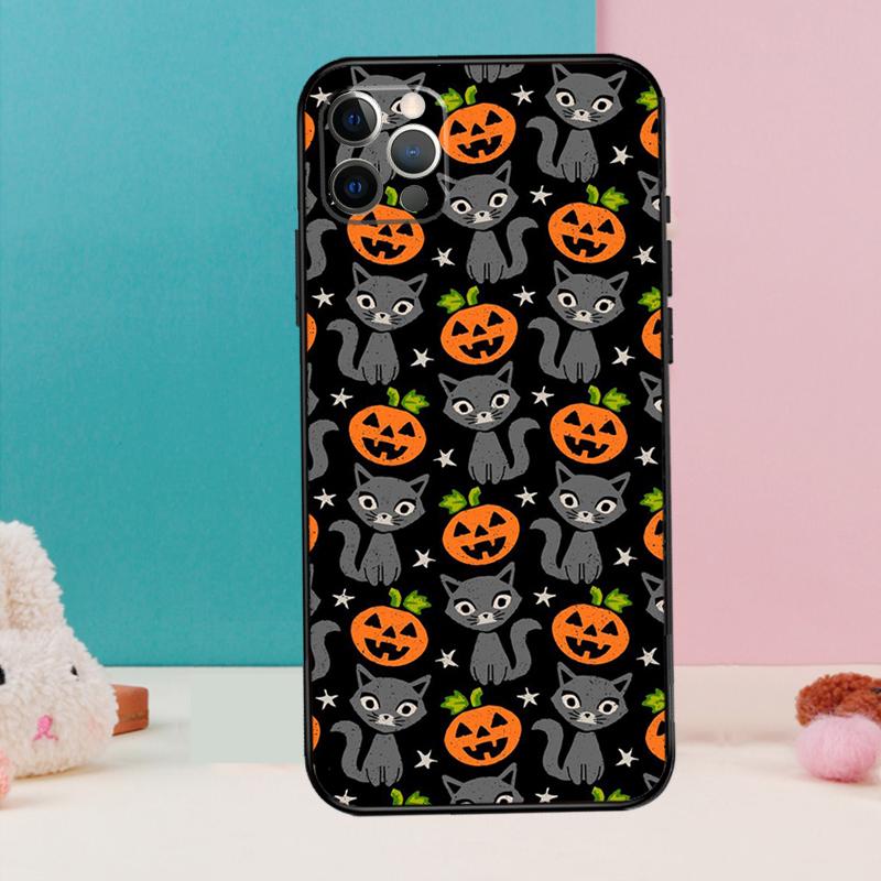 Halloween Pumpkins Phone Case For iPhone 17 Air 16 15 14 12 11 13 Pro Max 12 13 mini 15 16 Plus 16e Cover Coque