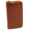 Kitamura ZH0483 Men's Nume Leather Key Case, Brown/Yellow Stitch [Brown] 60401