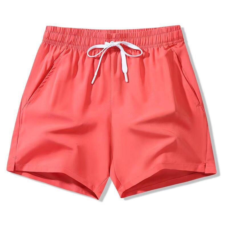 Шорты Мужские Летние Свободные Брюки из Ледяного Шелка Мужские Тонкие Повседневные Быстросохнущие Беговые Спортивные Фитнес Трехточечные Шорты для Женщин