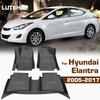 LUTEHIL Для Hyundai Elantra 2005-2017 Индивидуальные всепогодные коврики из TPE Покрытие-коврик Водонепроницаемые автомобильные аксессуары для интерьера