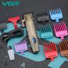 VGR V-036 Электрическая машинка для стрижки волос с вырезанием Ретро Металлическая электрическая push-машинка для стрижки волос для мужчин с цифровым дисплеем Домашняя бритва